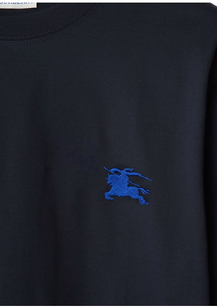 Lacivert Pamuklu Kısa Kollu Erkek T-Shirt