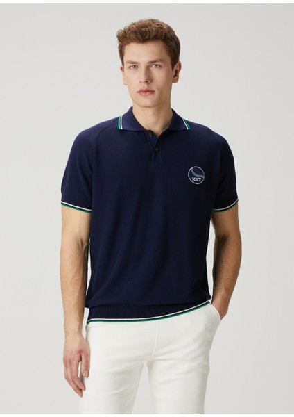 Lacivert Polo Yaka T-Shirt