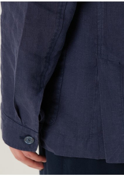 Oxford Lacivert Keten Ceket