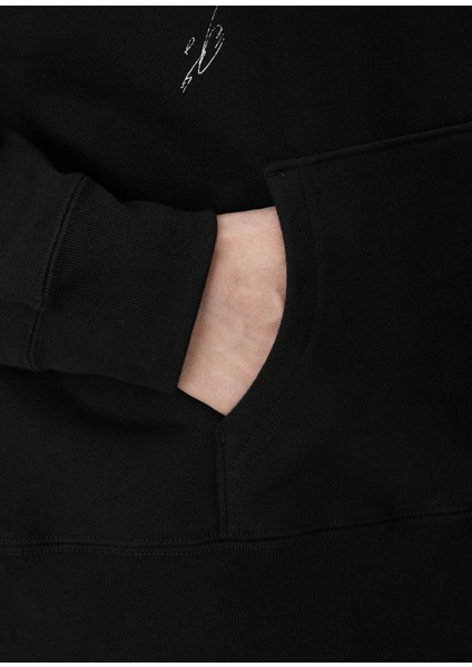 Gloomy Siyah Kapüşonlu Sweatshirt