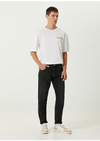 Beyaz Yazı Baskılı T-Shirt fiyatları