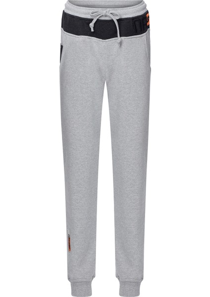 Rebu Gri Krom Beli Lastikli Jogger Eşofman Altı