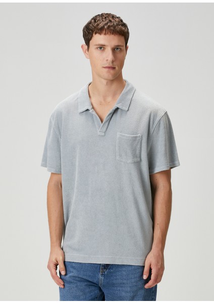 Açık Gri Polo T-Shirt