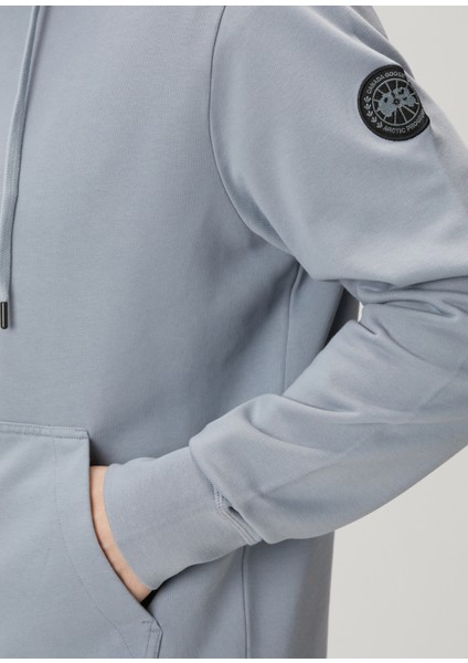 Huron Mavi Kapüşonlu Sweatshirt