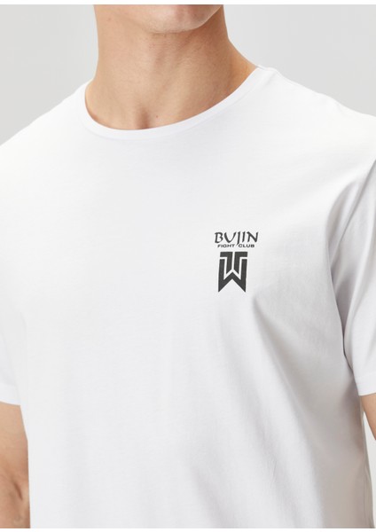 Beyaz Baskılı T-Shirt indirimleri