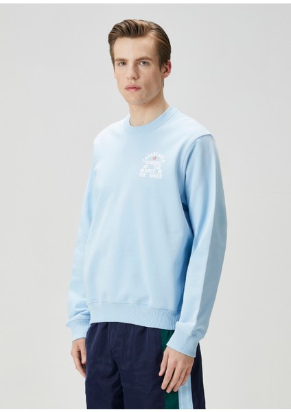 Looking At The Beauty Of The World Mavi Sweatshirt