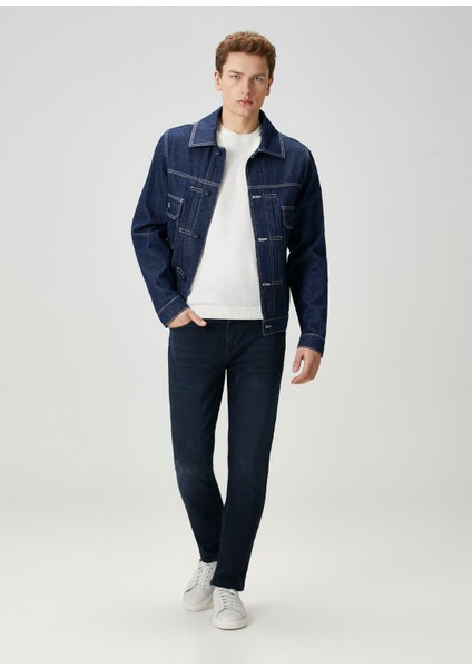 Lacivert Denim Ceket