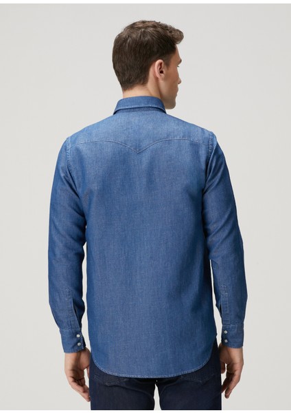 Açık Mavi Denim Gömlek