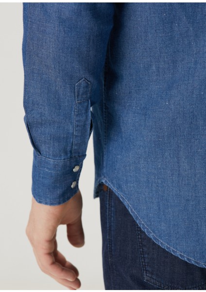 Açık Mavi Denim Gömlek