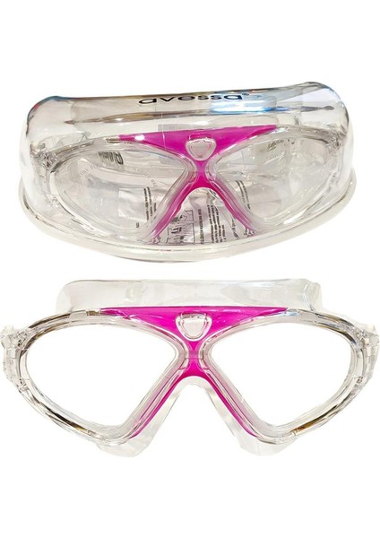 Renkli ve Şık Yüzücü Gözlüğü, Rahat Kullanım ve Şeffaf Cam, Pembe Renk Seçeneği