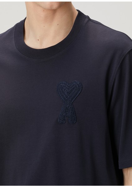 Lacivert Logolu Organik Pamuk T-Shirt indirimleri