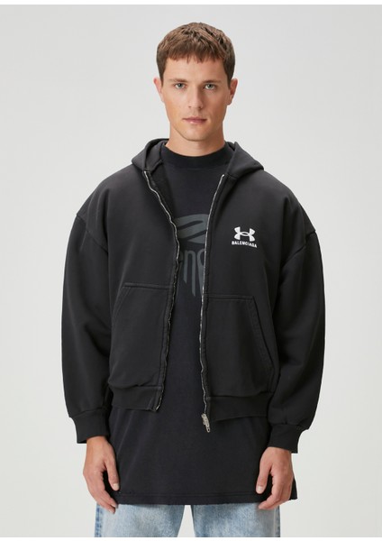 x Under Armour Regular Fit Siyah Sweatshirt