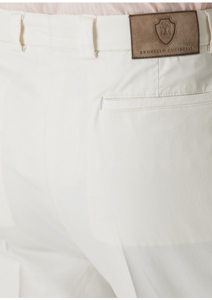 Açık Bej Pilili Pantolon