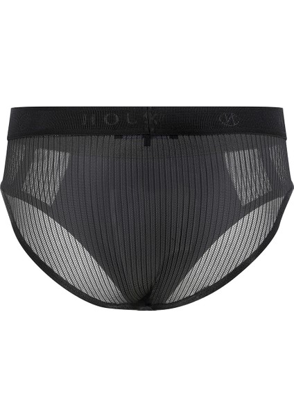 Fleur Siyah Tül Erkek Slip Külot