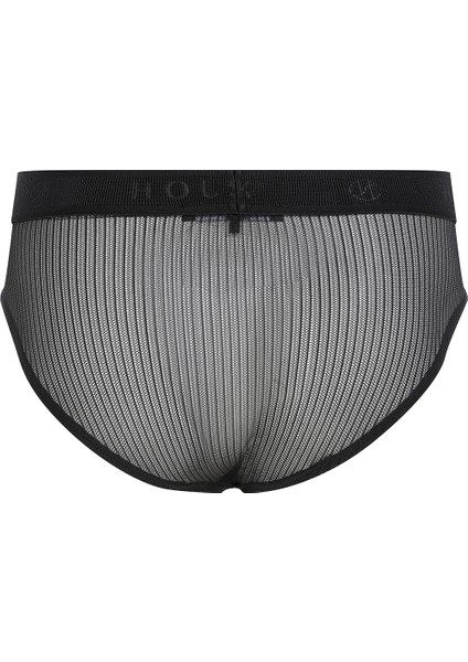 Fleur Siyah Tül Erkek Slip Külot