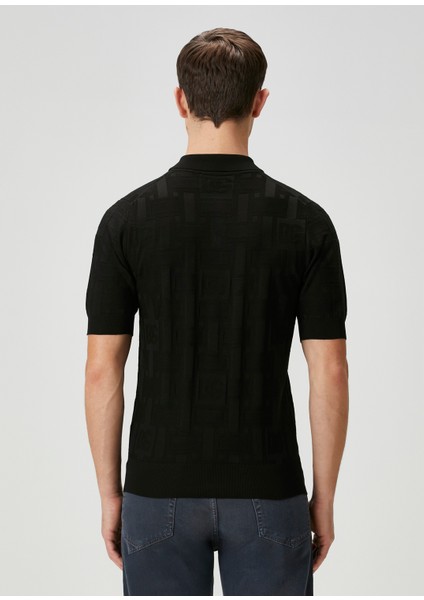 Siyah Ipek Polo T-Shirt fırsatları