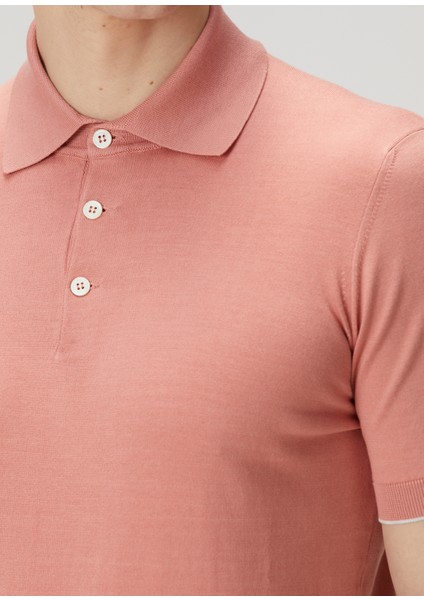 Koyu Pembe Polo Yaka Kısa Kollu Triko indirimleri