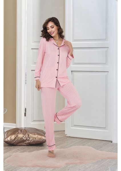 Rahat ve Şık Kadın Pijama - Pembe