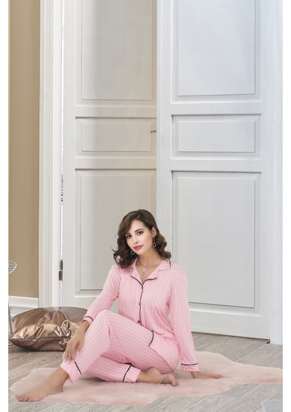 Rahat ve Şık Kadın Pijama - Pembe modelleri