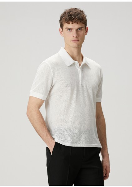 Beyaz Polo Yaka T-Shirt modelleri