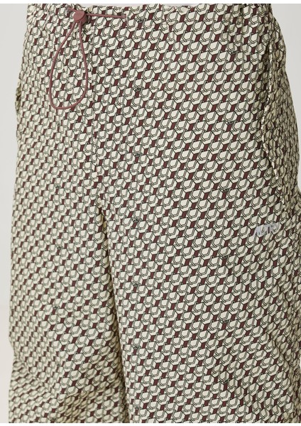 Çok Renkli Monogram Desenli Pantolon