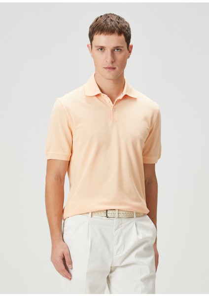 Turuncu Polo Yaka T-Shirt