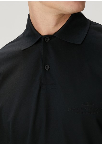 Siyah Polo Yaka Sweatshirt indirimleri