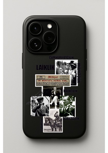 iPhone 11 Pro Uyumlu Atatürk Kolaj Tasarım Baskılı Lansman Kılıf fiyatları