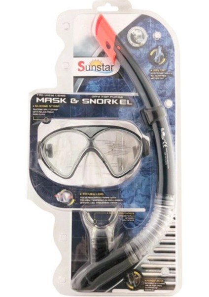 Şnorkel ve Maske Seti, Deniz ve Su Sporları Için Ideal, Rahat ve Kullanışlı Tasarım