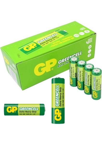 Gp 15G-2S4 Greencell R6 Aa Kalem Pil (40 Lı Paket Fiyatı)