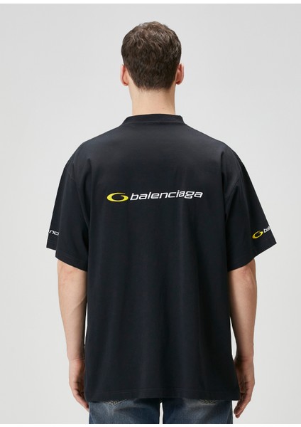 Siyah Logo Nakışlı T-Shirt fırsatları