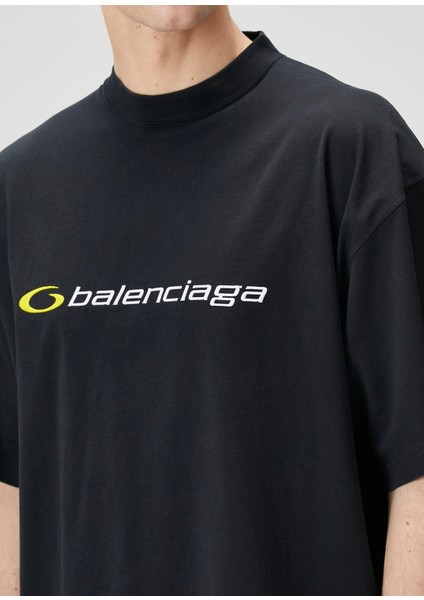 Siyah Logo Nakışlı T-Shirt indirimleri