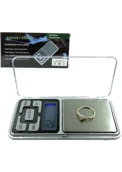 Dijital Hassas Elektronik Kuyumcu Cep Terazisi Tartı 200 gr 0.01 gr fırsatları