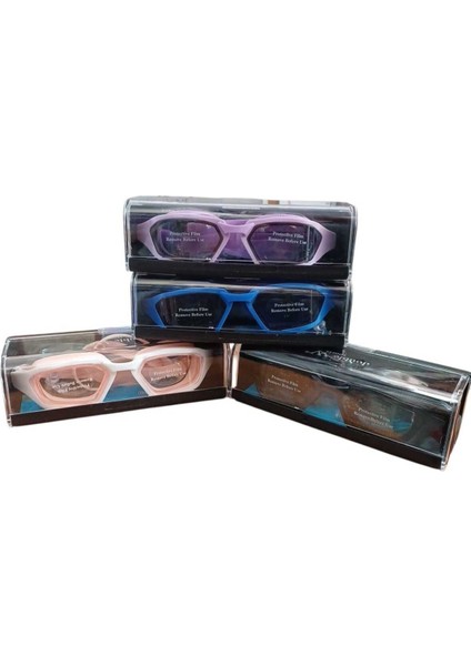 Mavi Unisex Yüzücü Gözlüğü, Havuz ve Deniz Kullanımı, Saklama Kutulu, Yüksek Kalite fırsatları