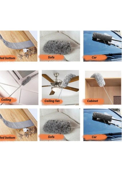 Uzayabilen 3 Başlıklı Püsküllü Çok Fonksiyonlu Teleskopik Paspas Seti fiyatları