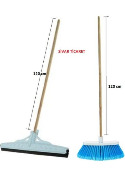 Pratik ve Kullanışlı Saplı Yer Temizleme Seti, Hijyen Sağlar, Kolay Kullanım.