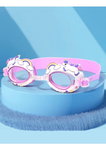 Renkli Çocuk Yüzme Gözlüğü, 3- 8 Yaş, Havuz ve Deniz Kullanımı Için Ideal
