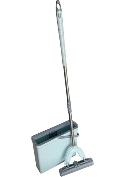 Çekçekli 35 cm Peluş ve Kovalı Paspas Seti, Kolay Temizlik ve Parlak Sonuç