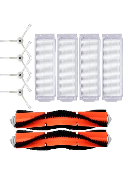 Turuncu Yedek Set Xiaomi Vakum Mop 2 (MJST1S) Uyumlu, Yüksek Performansli Temizleme Seti