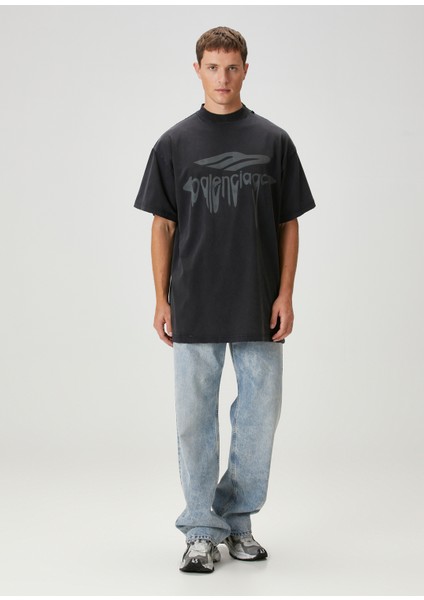 3b Liquefied Siyah T-Shirt