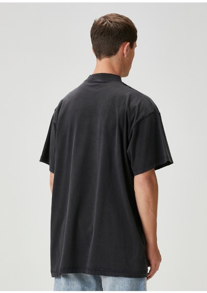 3b Liquefied Siyah T-Shirt
