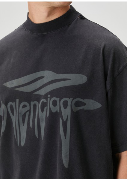 3b Liquefied Siyah T-Shirt