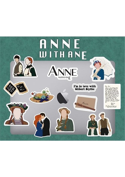 Anne With An E Laptop Notebook Telefon Kılıfı Sticker Paketi