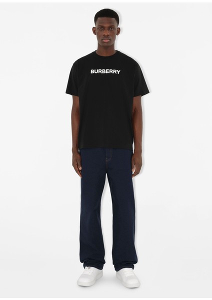 Logo Pamuklu Siyah Erkek T-Shirt fiyatları
