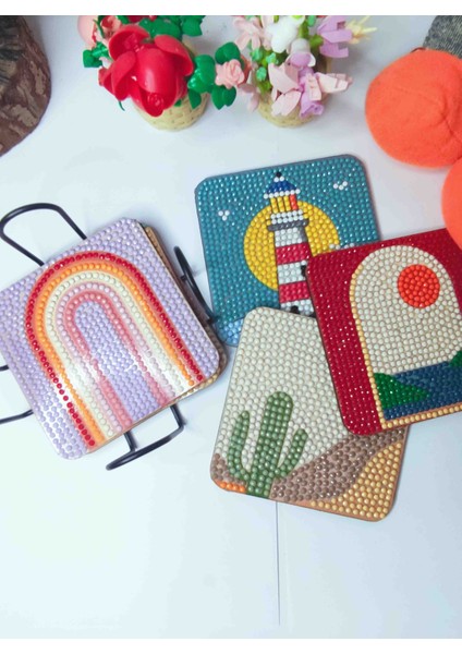 Kare Bardak Altlığı Elmas Boyama Seti fiyatları