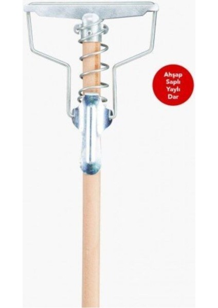 Ağaç Yaylı Dar Mop Sapı ve Yedek Mop Başlığı - Temizlik Kolaylığı fiyatları