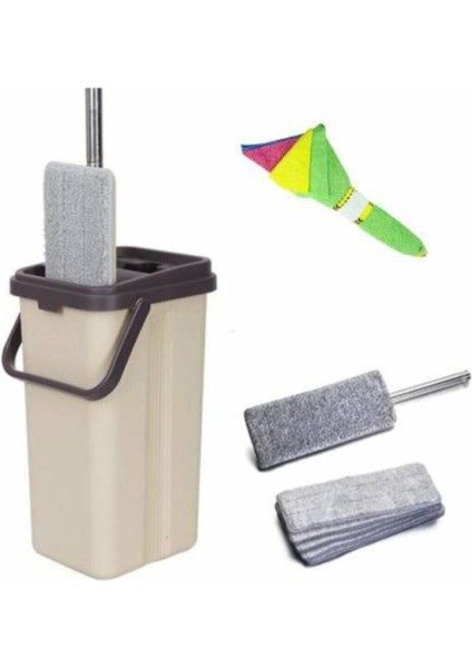 Çok Fonksiyonlu Temizlik Seti: Tablet Mop, Yedek Bezler ve Mikrofiber Bezler