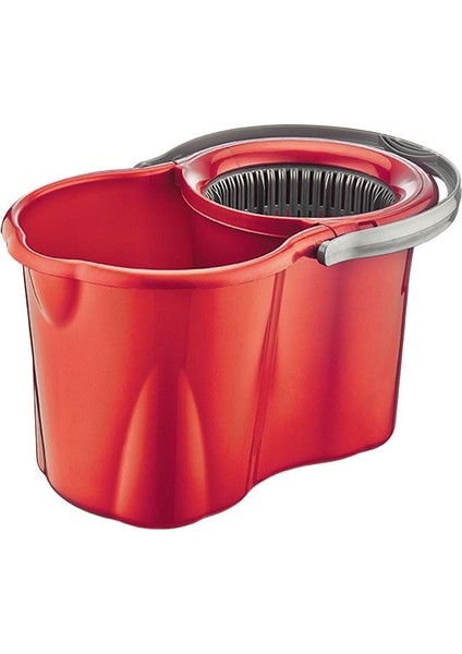 Klasik Spin Mop Temizlik Seti 19 Lt Kırmızı, Kolay ve Hızlı Temizlik Için!