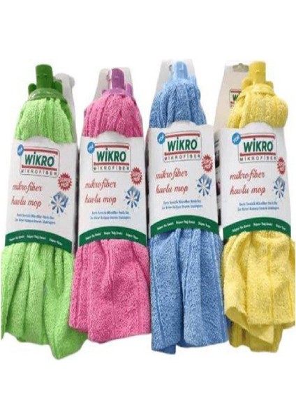 2'Li Mikrofiber Mop Paspas Yedek Ucu, Vileda Tipi Temizlik Seti