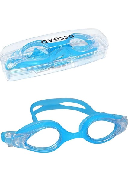 Mavi Yüzücü Gözlüğü, Rahat ve Şık Tasarım, Suya Dayanıklı, Kullanışlı, Hafif
